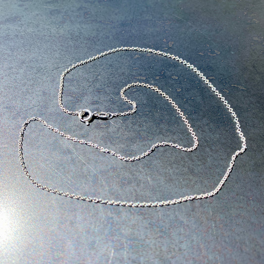 Sterling Silver Cable Chain 18"