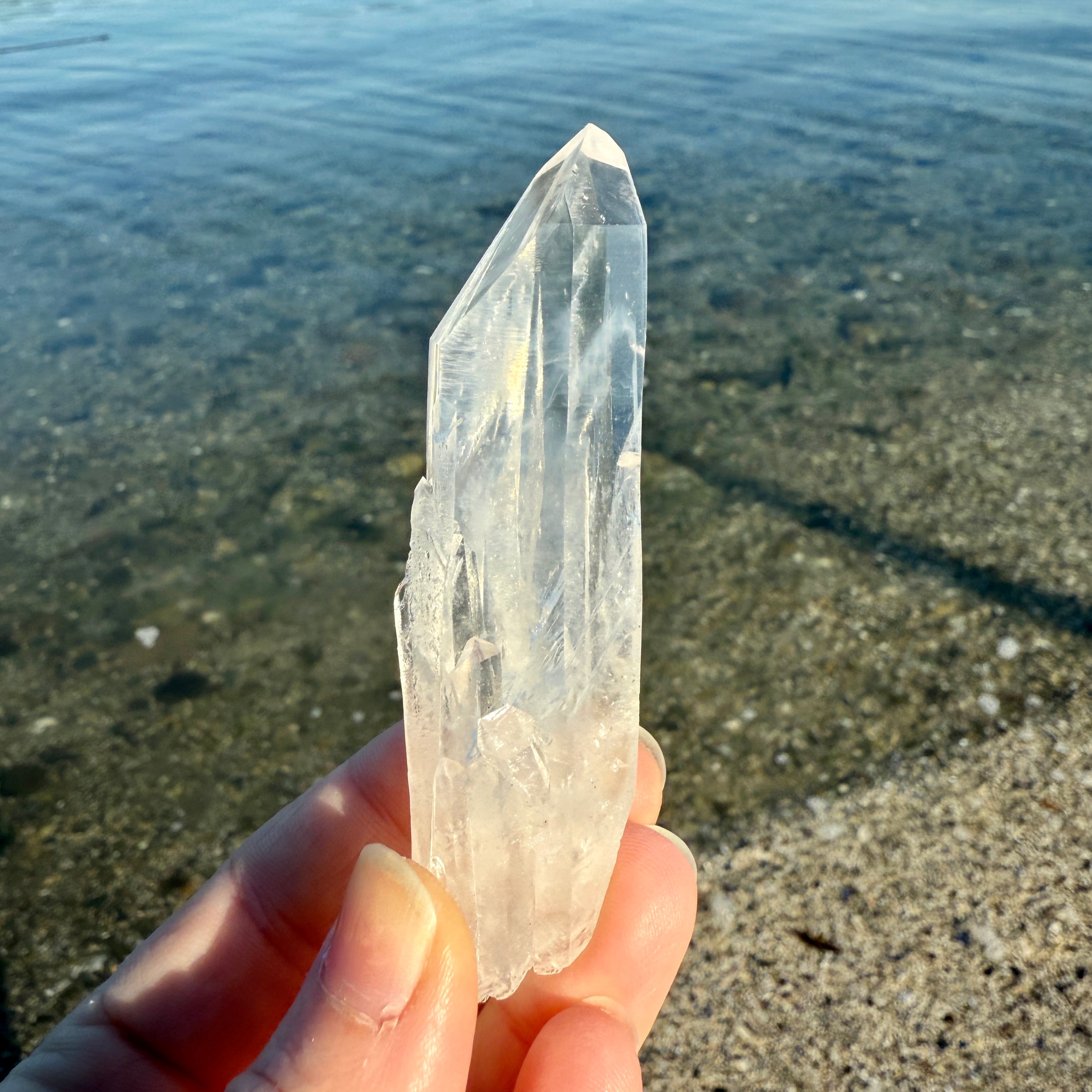 Lemurian Blue Smoke Phantom Quartz