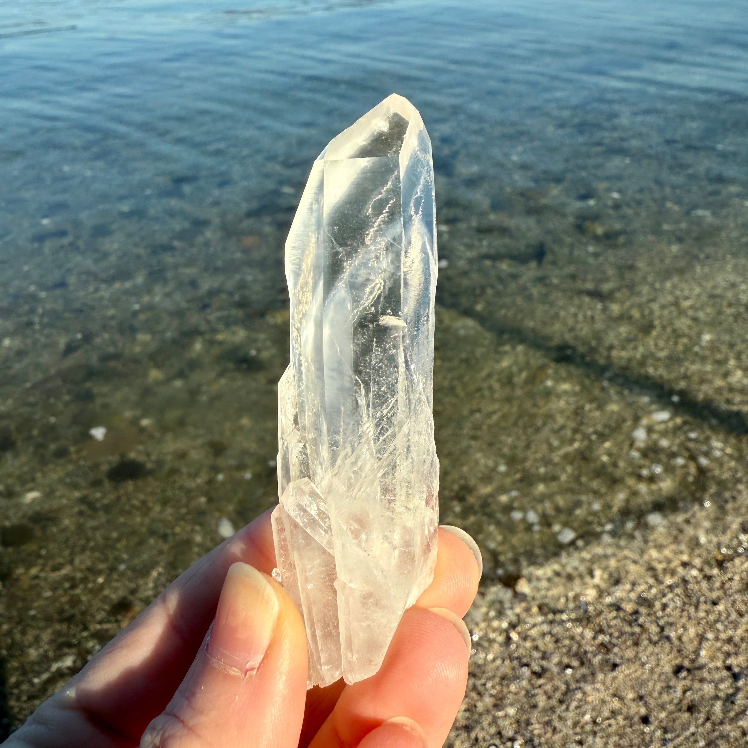 Lemurian Blue Smoke Phantom Quartz