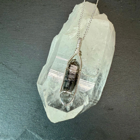 Tibetan Quartz Crystal Pendant