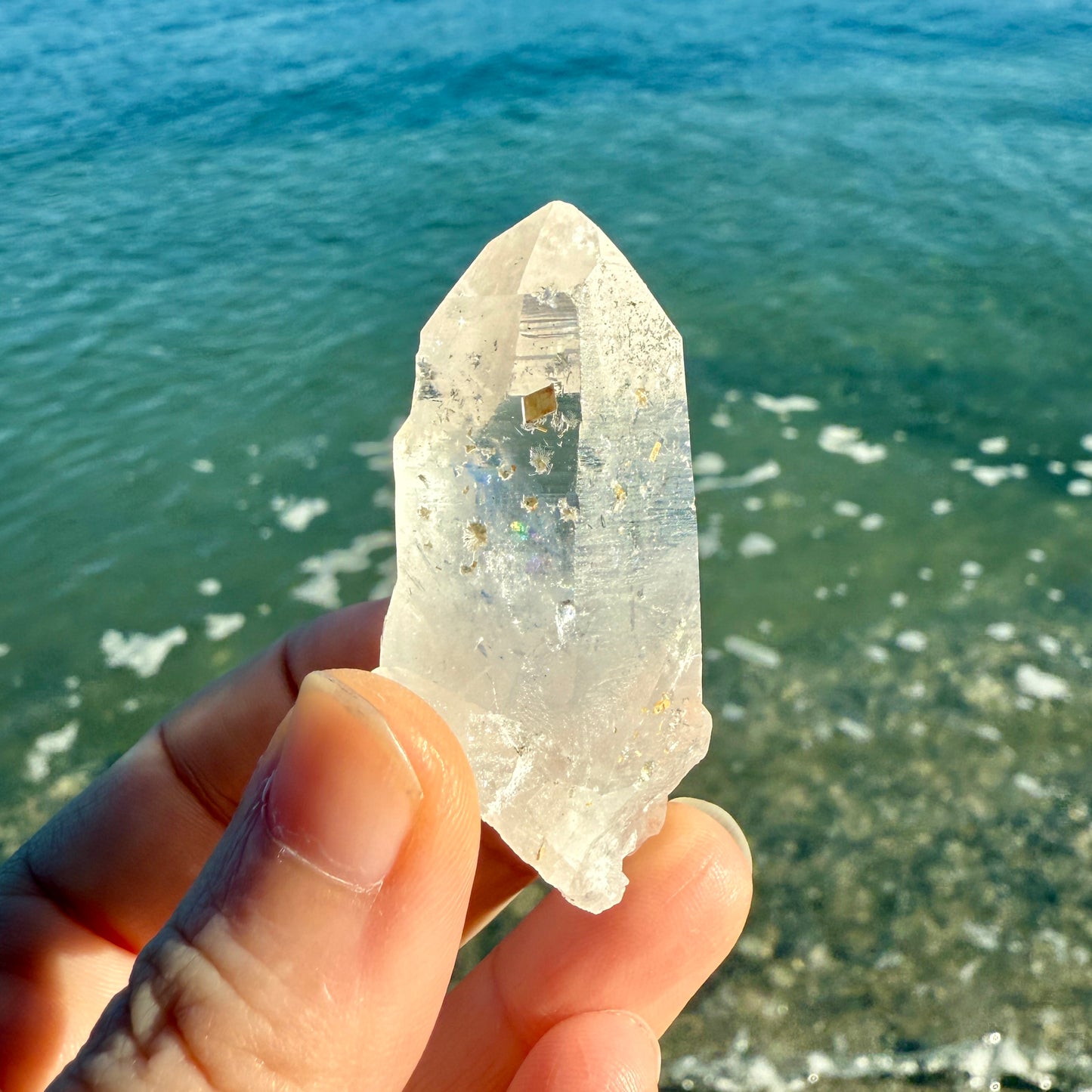 Lemurian Quartz Self-Healed Crystal