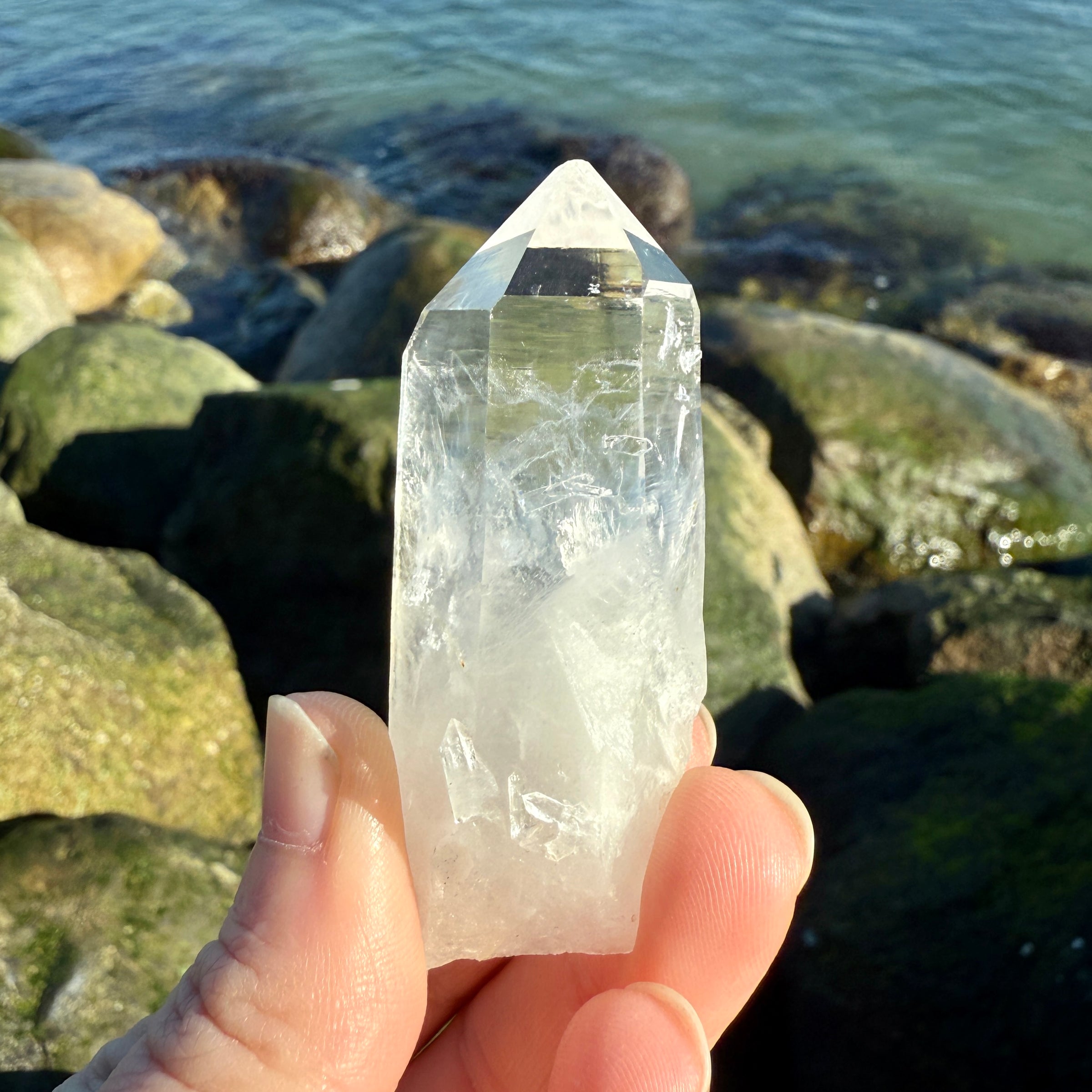 Lemurian Blue Smoke Phantom Quartz Crystal