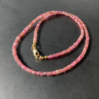 Pink Tourmaline Gemstone Necklace