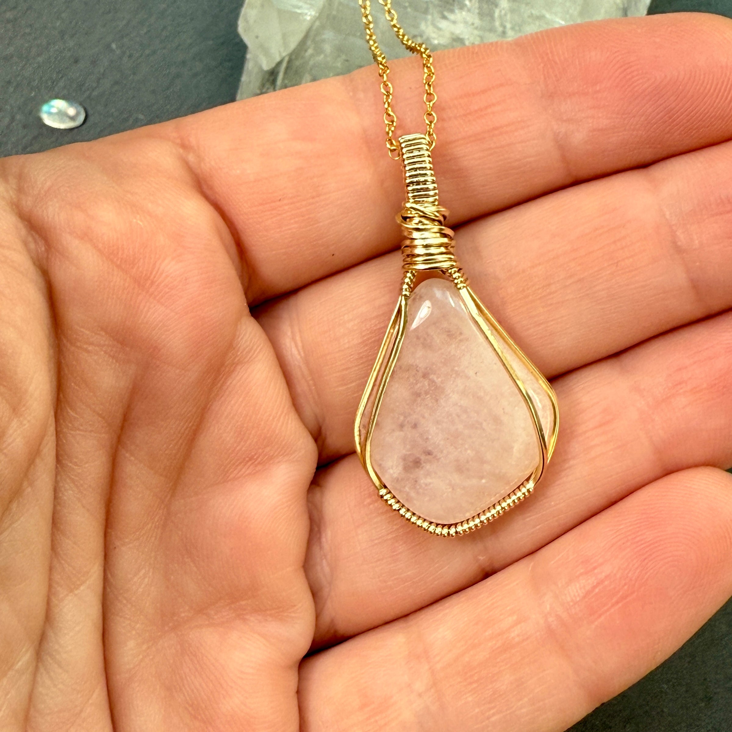 Pink Petalite Pendant