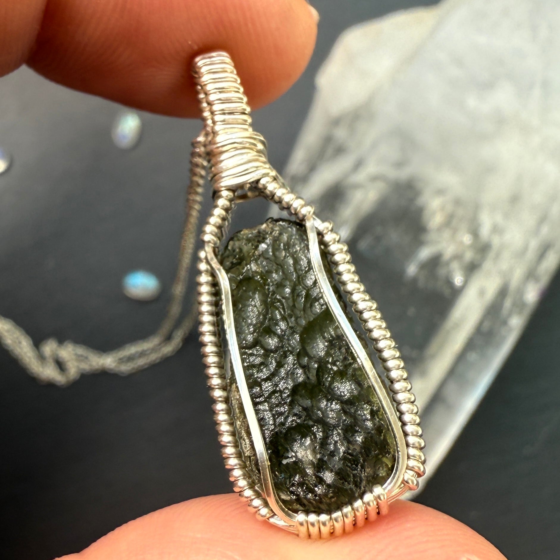 Moldavite Pendant