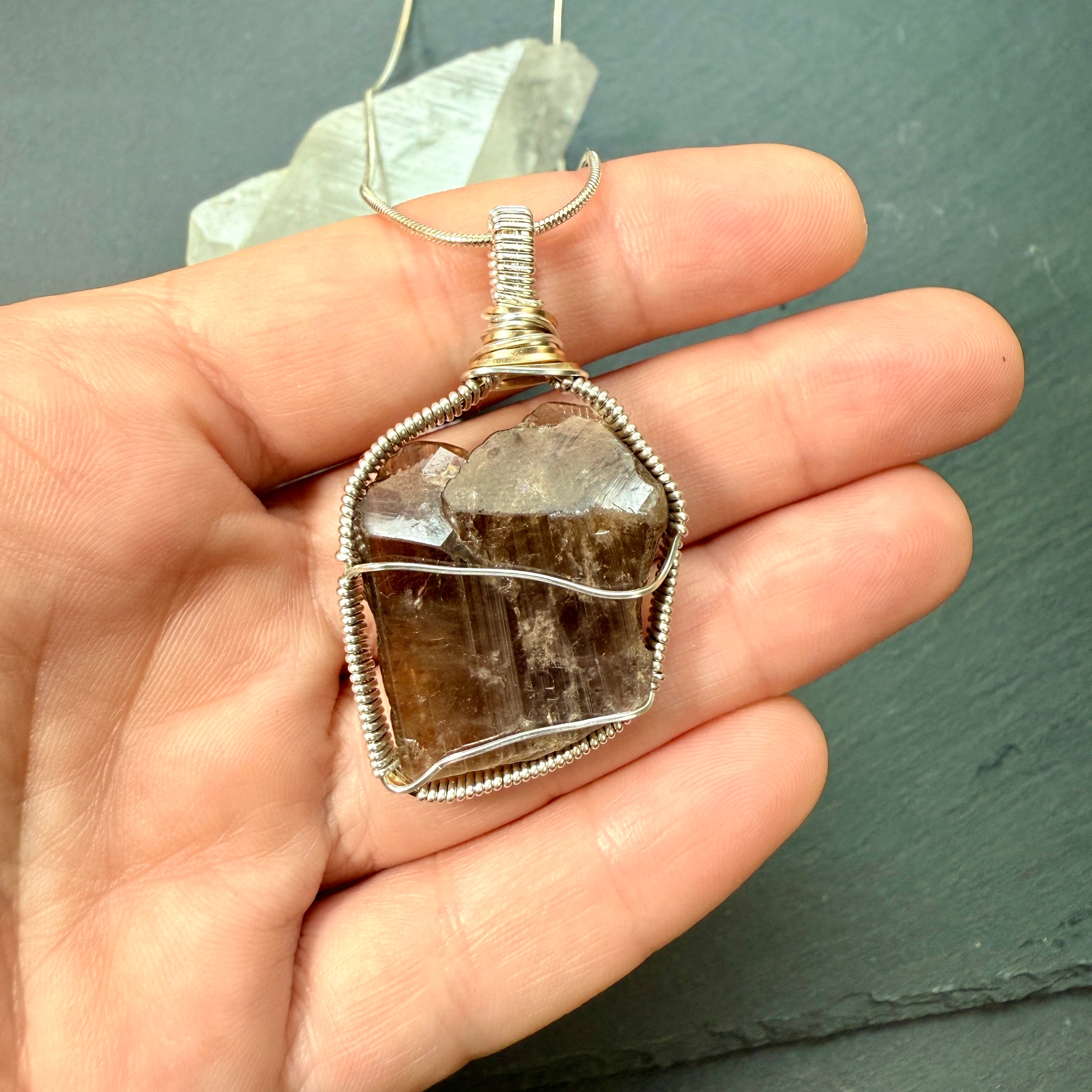 Kornerupine Crystal Pendant