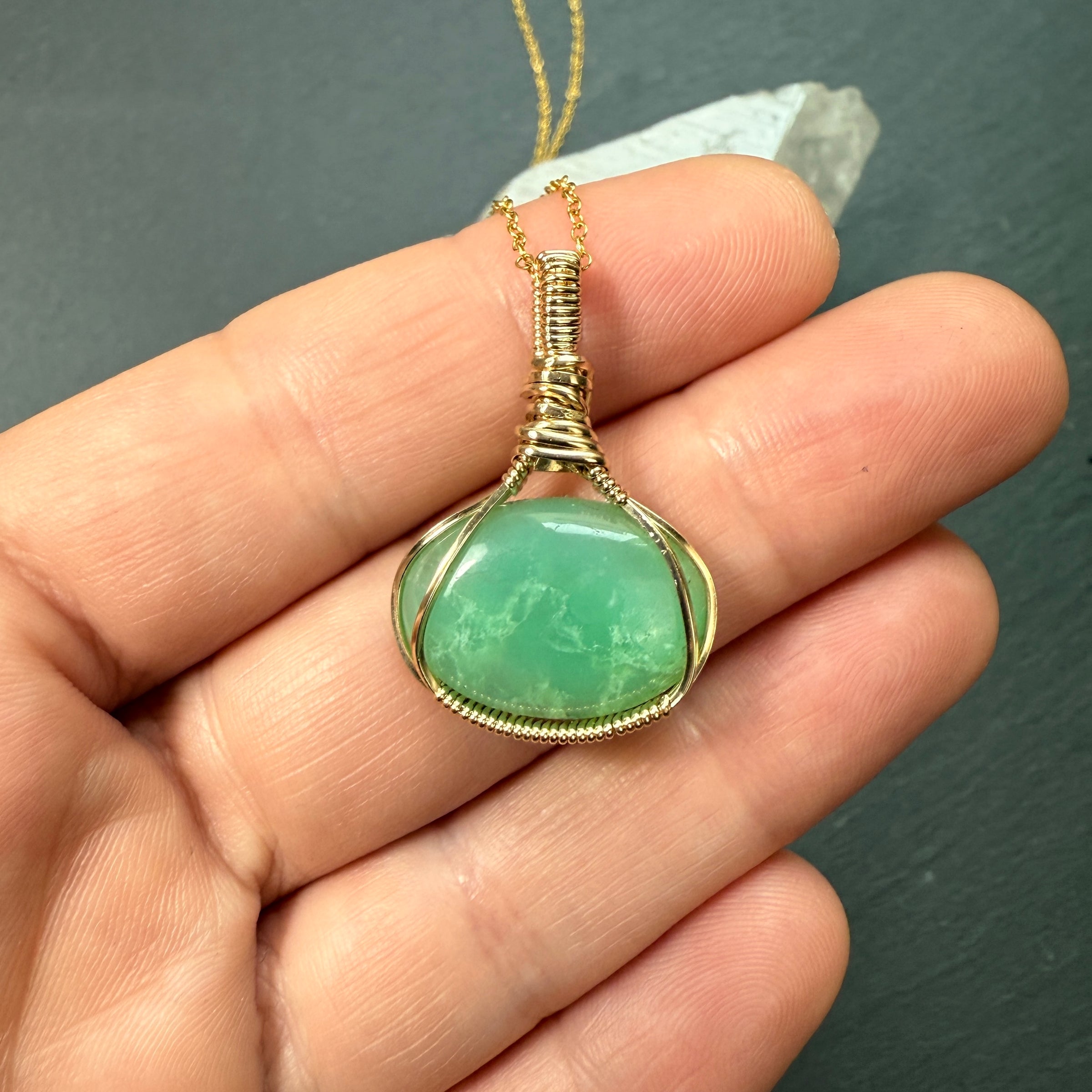 Chrysoprase Pendant