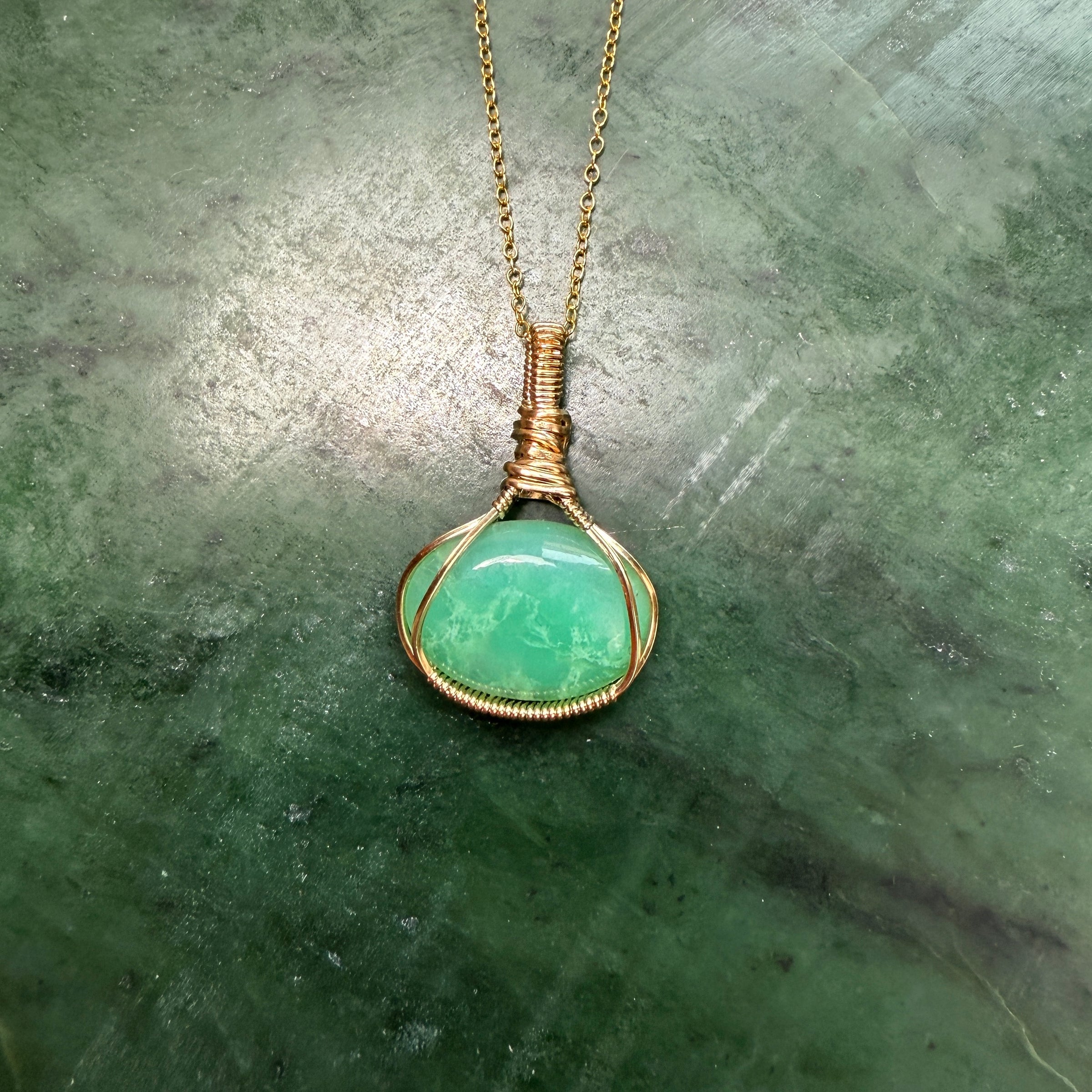 Chrysoprase Pendant