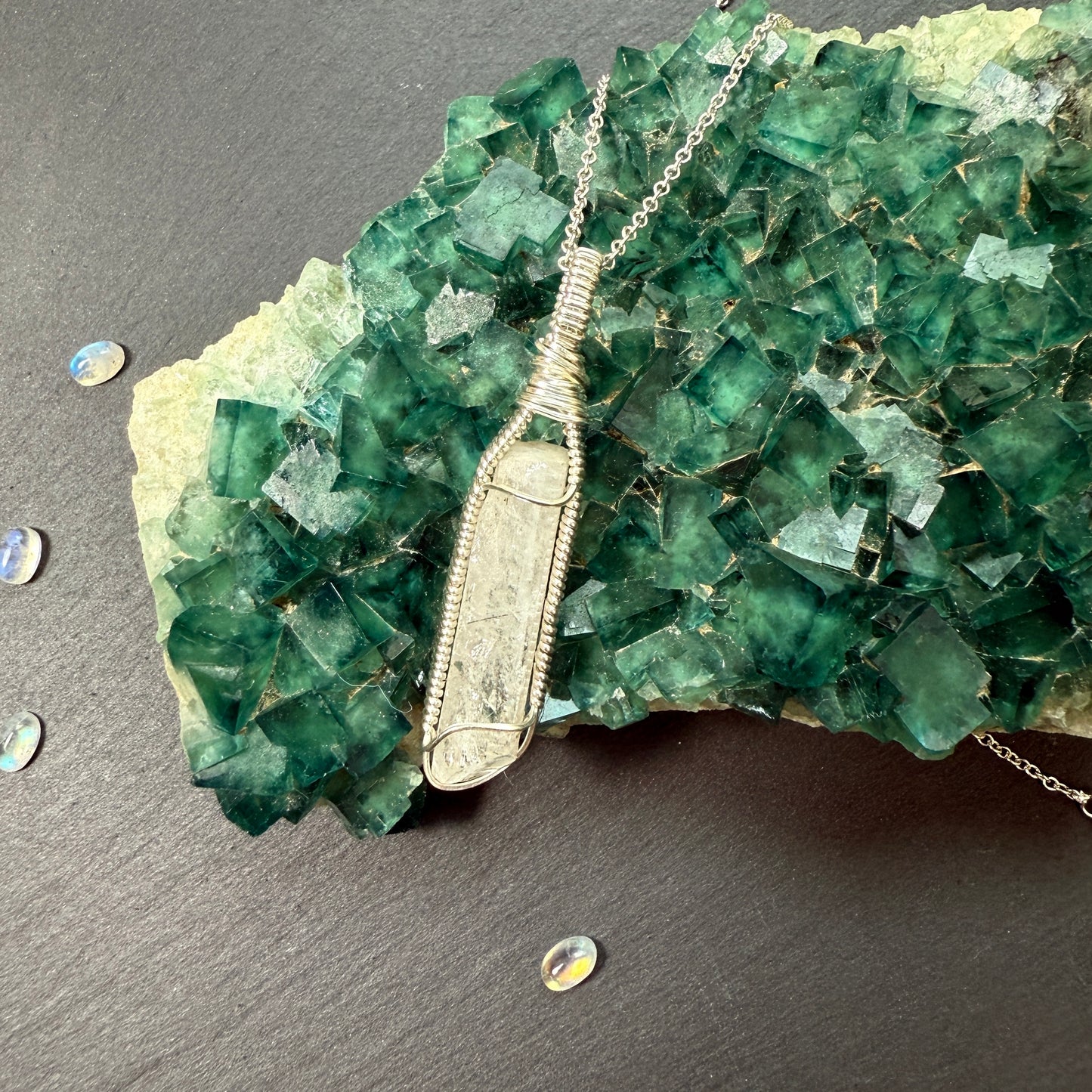 Danburite Crystal Pendant
