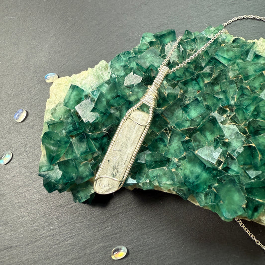 Danburite Crystal Pendant