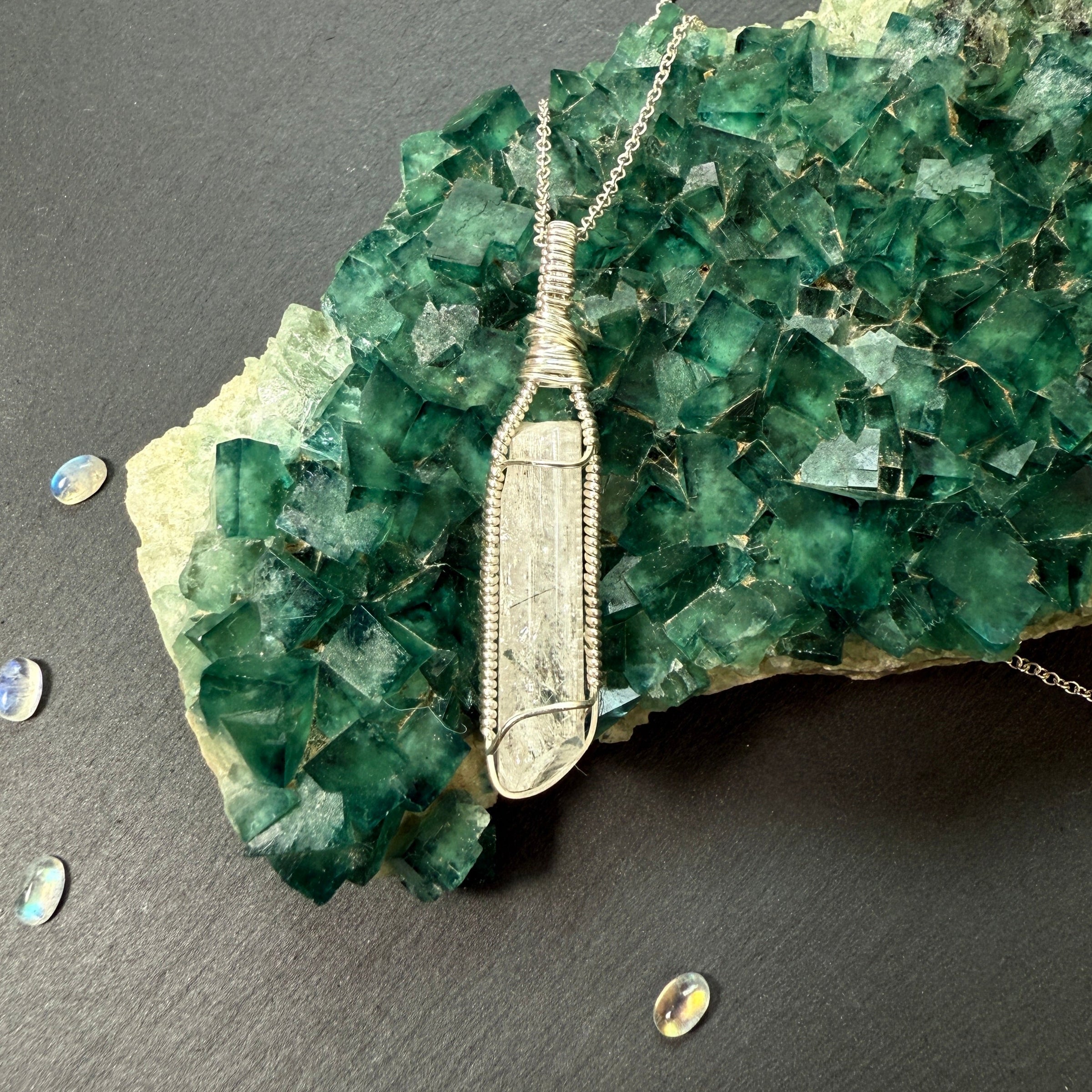 Danburite Crystal Pendant