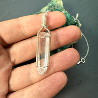 Lemurian Quartz Crystal Pendant