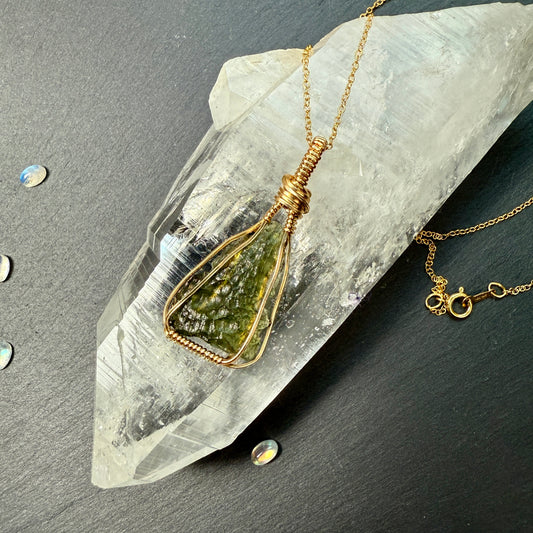 Moldavite Pendant