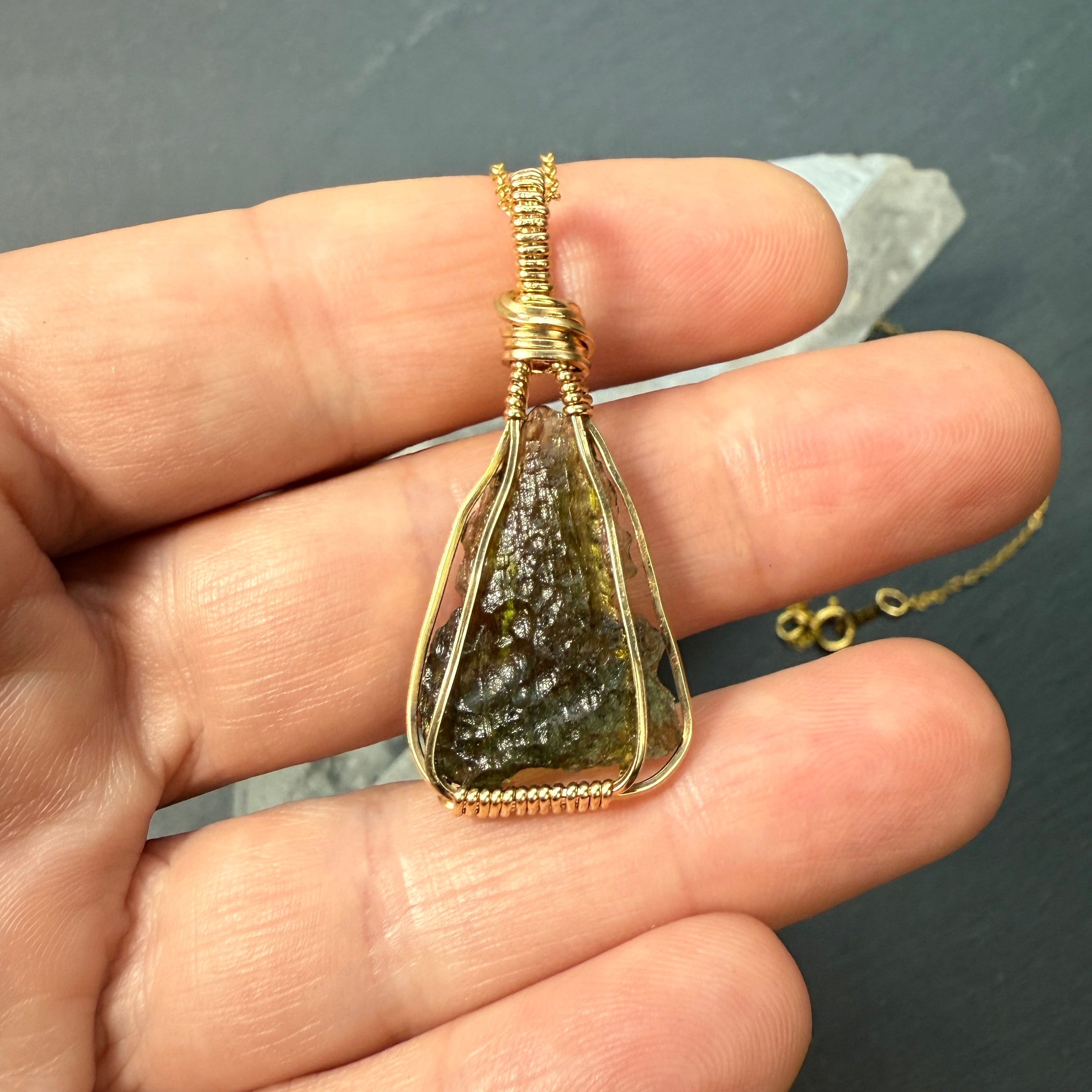 Moldavite Pendant