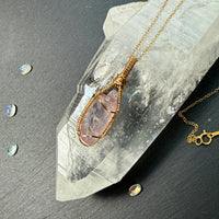 Kunzite Crystal Pendant