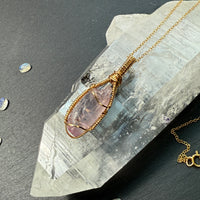 Kunzite Crystal Pendant