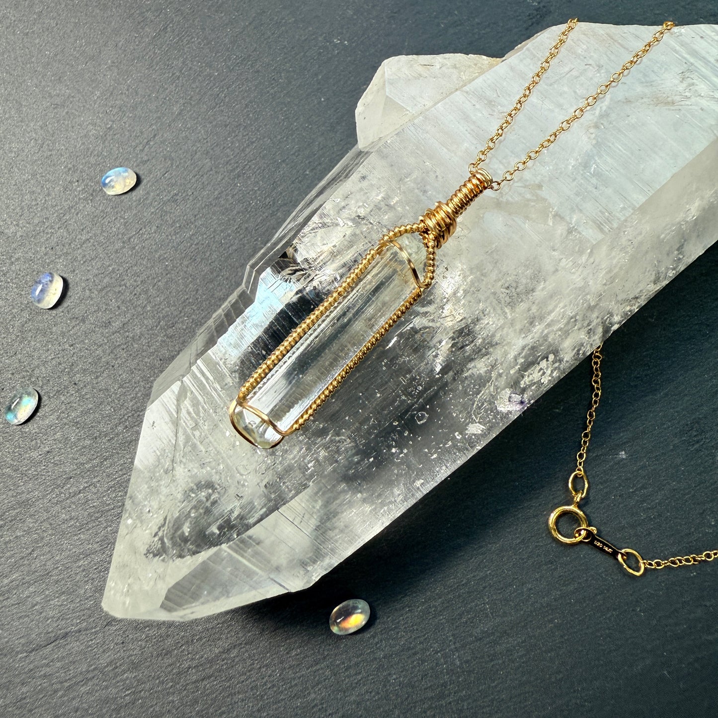 Aquamarine Crystal Pendant
