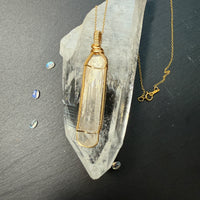 Danburite Crystal Pendant