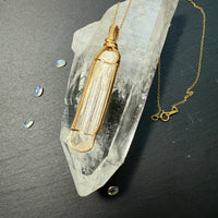 Danburite Crystal Pendant