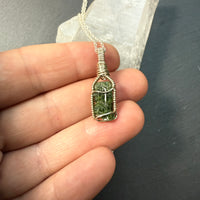 Diopside Crystal Pendant