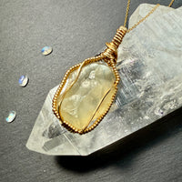 Libyan Gold Tektite Pendant