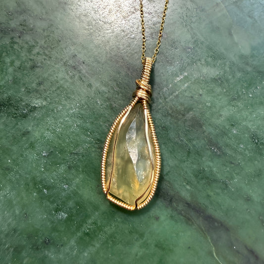 Libyan Gold Tektite Pendant