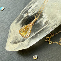 Rutilated Quartz Pendant
