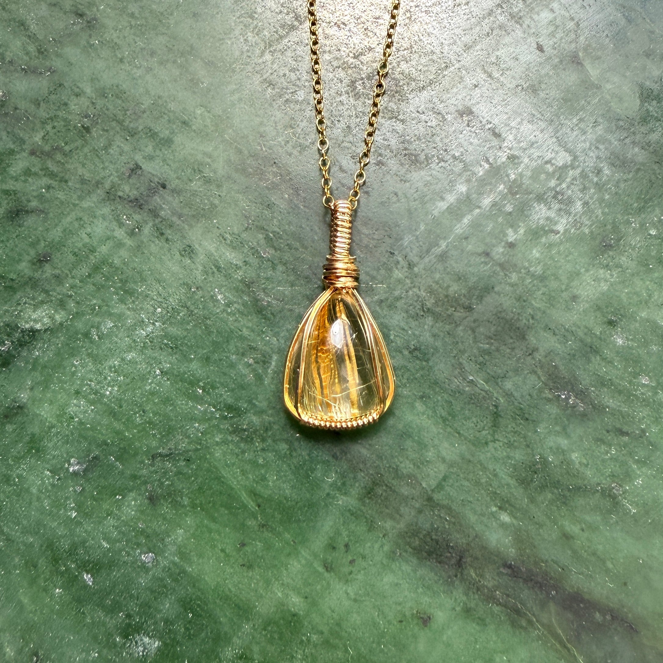 Rutilated Quartz Pendant