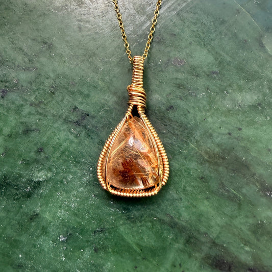 Rutilated Quartz Pendant