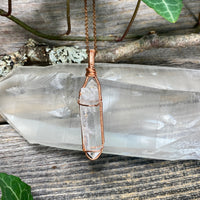 Lemurian Quartz Crystal Pendant