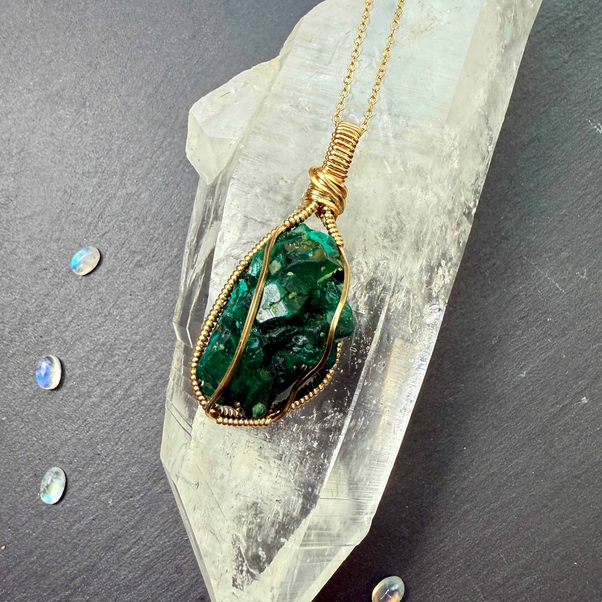 Dioptase Pendant