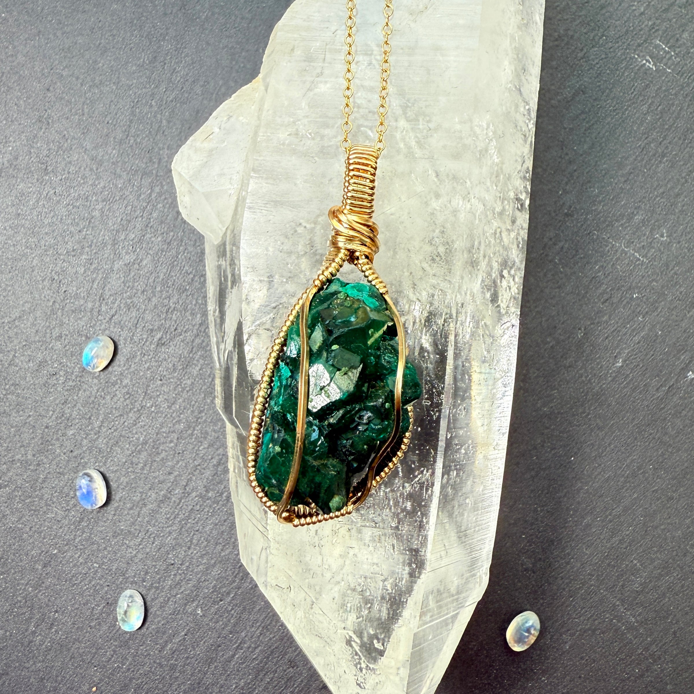 Dioptase Pendant