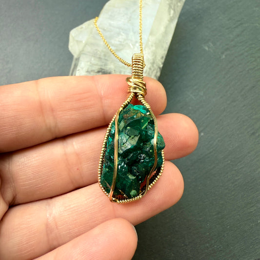 Dioptase Pendant
