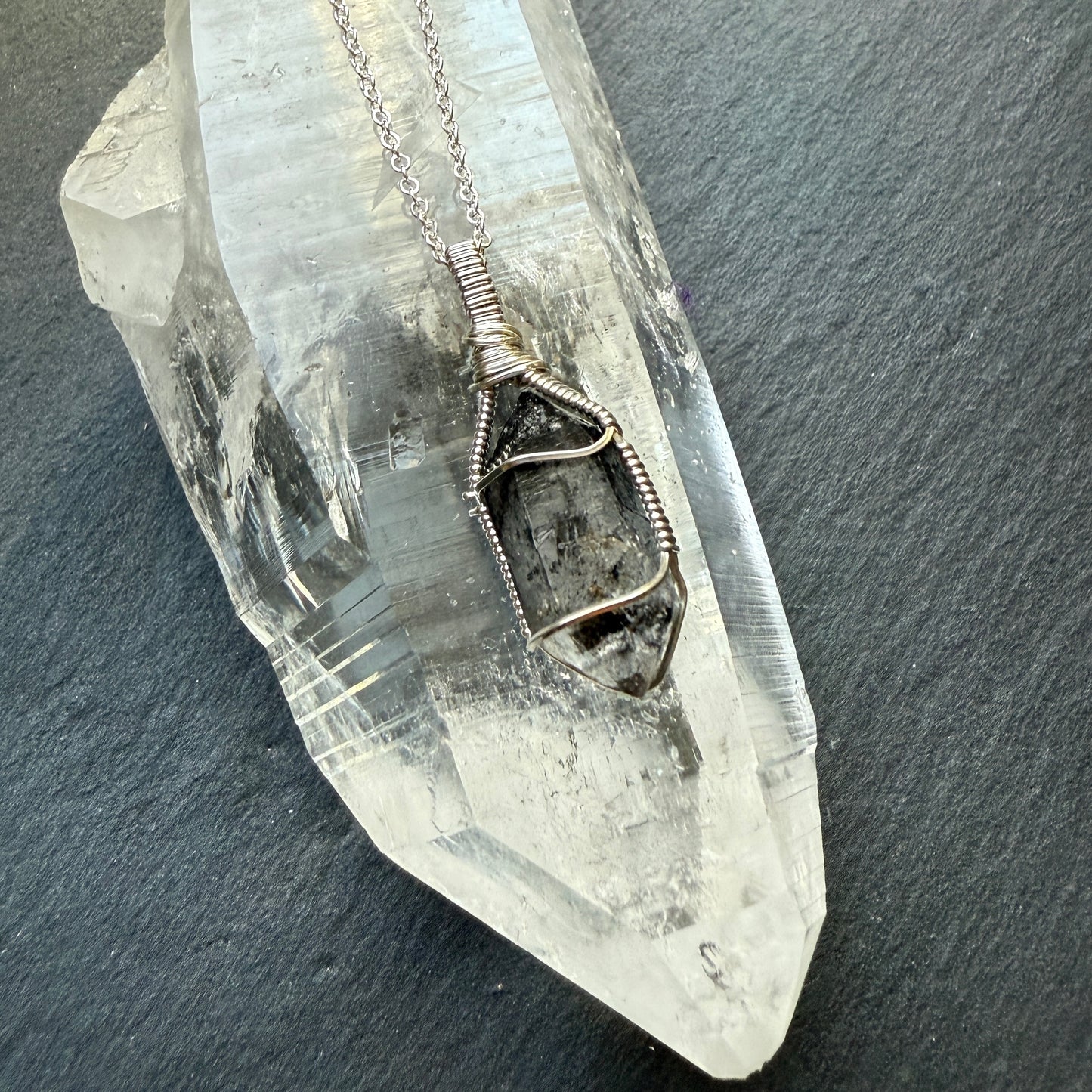 Tibetan Quartz Crystal Pendant