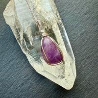 Lepidolite Stone Pendant