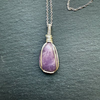 Lepidolite Stone Pendant