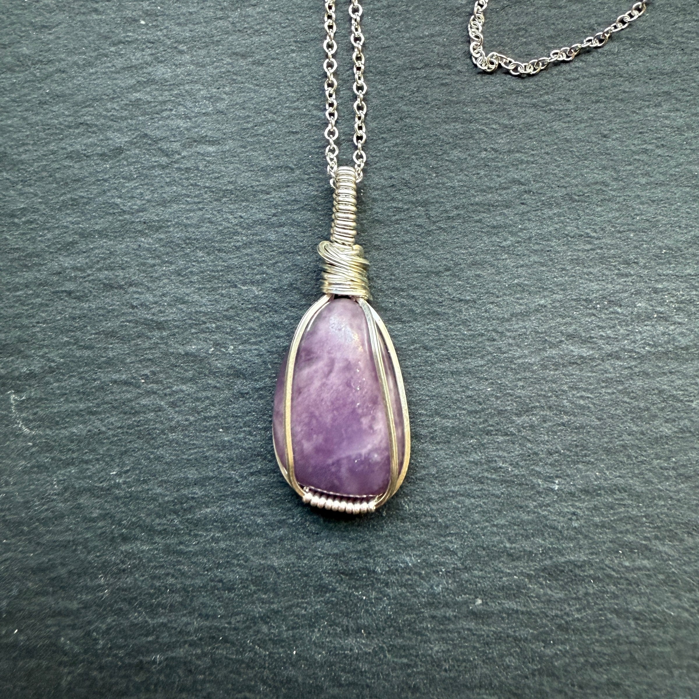 Lepidolite Stone Pendant