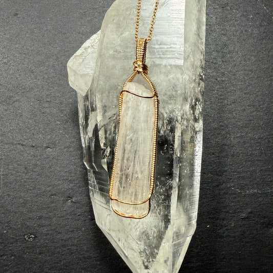 Scolecite Crystal Pendant