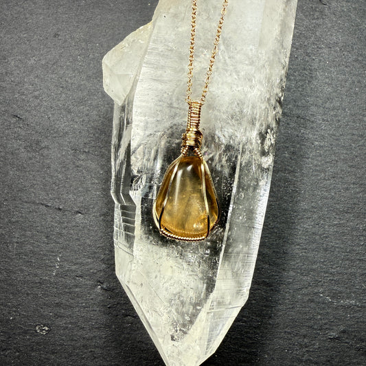 Natural Citrine Pendant