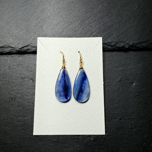 Blue Kyanite 14k Gold Filled Earrings