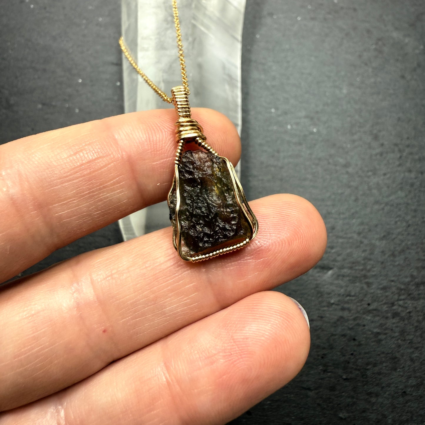 Moldavite Pendant