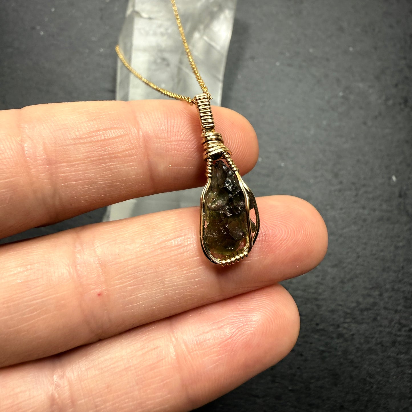 Moldavite Pendant