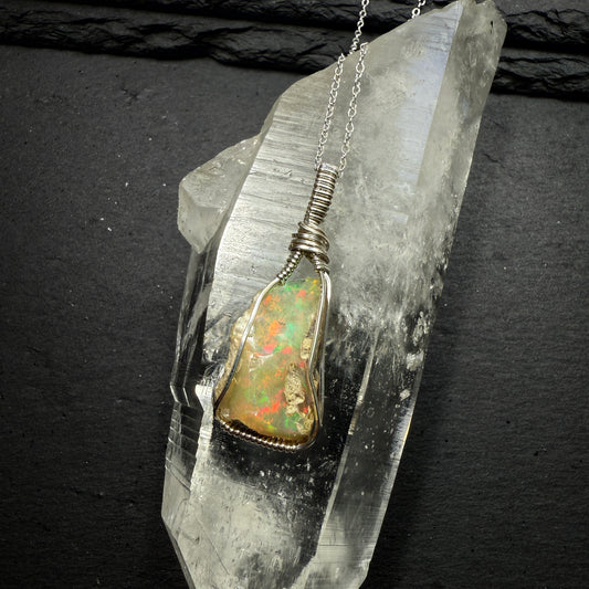 Opal Pendant - Natural Ethiopian Opal