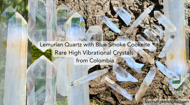 Lemurian Quartz with Blue Smoke Phantoms Cookeite Inclusions