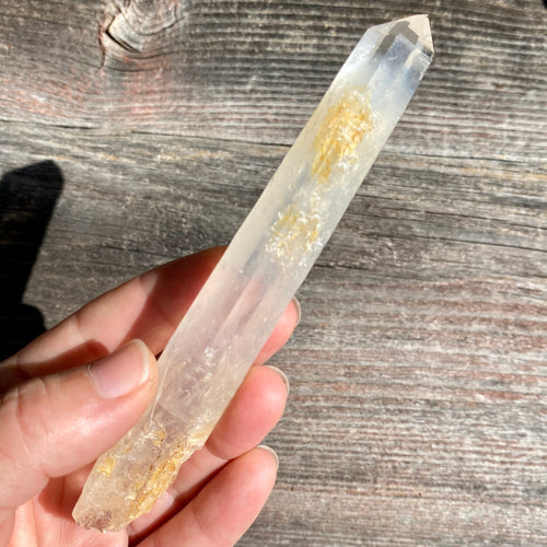 Golden Healer Blue Smoke Lemurian Quartz - 14