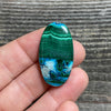 Malachite and Chrysocolla Cabochon - 14