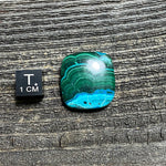 Malachite and Chrysocolla Cabochon - 19