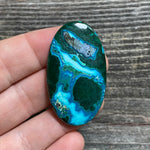 Malachite and Chrysocolla Cabochon - 25