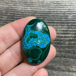 Malachite and Chrysocolla Cabochon - 27