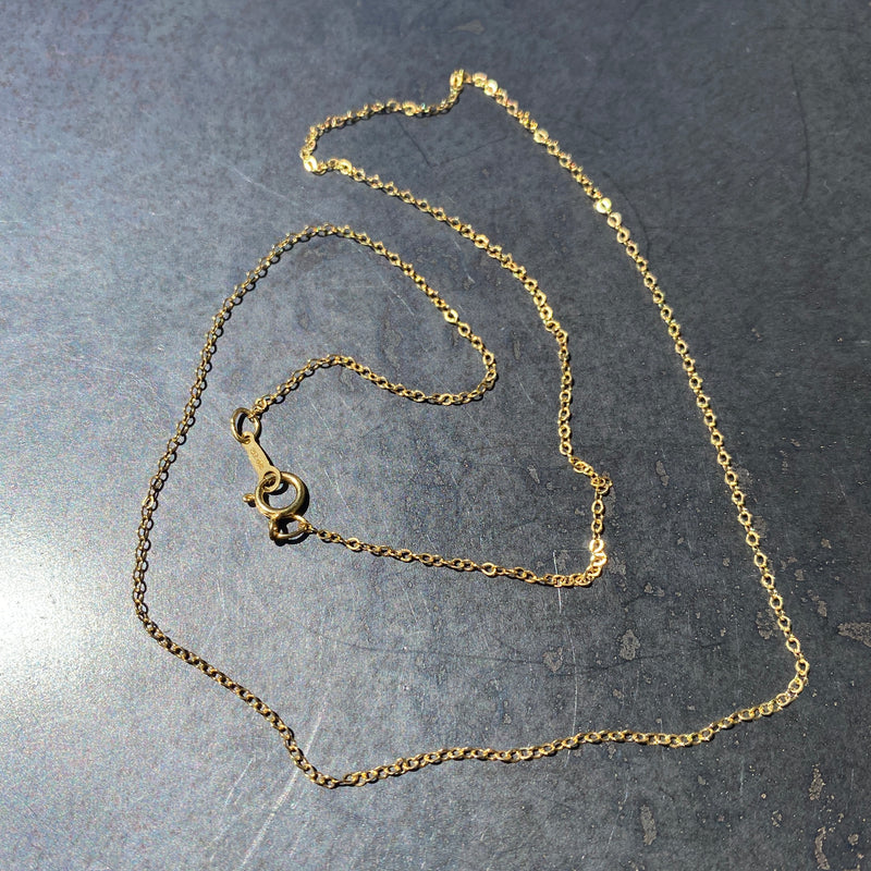 14k Gold Filled Fine Cable Chain 16", 18"